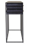 Judd Black Finish 6 Drawer Console Table