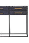 Judd Black Finish 6 Drawer Console Table