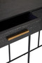 Judd Black Finish 6 Drawer Console Table