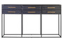 Judd Black Finish 6 Drawer Console Table