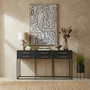 Judd Black Finish 6 Drawer Console Table