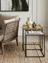 Rabia Gold And Silver Nest Of 2 Tables