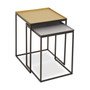 Rabia Gold And Silver Nest Of 2 Tables