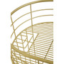 Rabia Gold Finish Lounge Chair