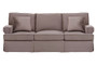 Ralph Three Seat Mink Velvet Sofa