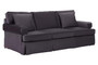Ralph Three Seat Black Velvet Sofa