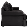 Ralph Two Seat Black Velvet Sofa Ralph Two Seat Black Velvet Sofa