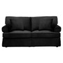 Ralph Two Seat Black Velvet Sofa Ralph Two Seat Black Velvet Sofa