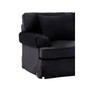 Ralph Two Seat Black Velvet Sofa Ralph Two Seat Black Velvet Sofa