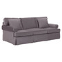 Ralph Three Seat Grey Velvet Sofa