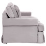 Ralph Two Seat Grey Velvet Sofa