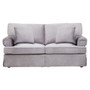 Ralph Two Seat Grey Velvet Sofa