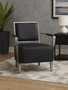 Moda Black Leather Armchair