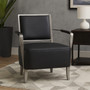Moda Black Leather Armchair