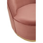 Kids Tamra Gold Base Velvet Chair