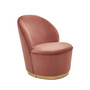 Kids Tamra Gold Base Velvet Chair