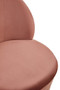 Tamra Dusty Pink Velvet Gold Base Chair