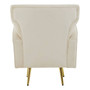 Hayley Natural Velvet Armchair