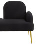 Heather Black Chaise Lounge