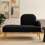 Heather Black Right Hand Chaise Longue