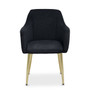 Darcy Black Velvet Dining Chair