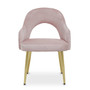 Dani Dusky Pink Velvet Dining Chair
