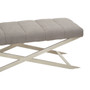 Gilden Grey Bench with Cross Base