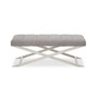 Gilden Grey Bench with Cross Base