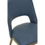 Gilden Blue Leather Effect Dining Chair