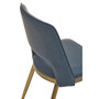 Gilden Blue Leather Effect Dining Chair