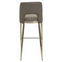 Gilden Grey Leather Effect Bar Chair
