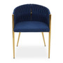 Gilden Blue Dining Chair with Woven Back