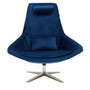 Navy Velvet Armchair