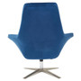 Navy Velvet Armchair