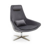 Kalo Grey Velvet Armchair