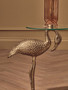 Inventivo Clear Glass Pelican Side Table