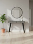 Boho Black and White Two Drawer Console Table