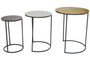 Elias Nest of Three Hammered Metal Tables