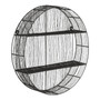 Enzo Black Wire Round Wall Shelf