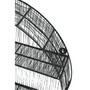 Enzo Black Wire Round Wall Shelf