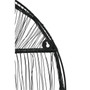 Enzo Black Wire Round Wall Shelf