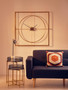 Enzo Set Of Two Black Wire And Gold Frame Side Tables