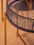 Enzo Set Of Two Black Wire And Gold Frame Side Tables
