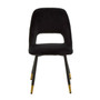 Warren Black Velvet Dining Chair