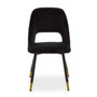 Warren Black Velvet Dining Chair