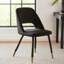 Warren Black Velvet Dining Chair