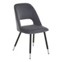Warren Grey Velvet Dining Chair Warren Grey Velvet Dining Chair