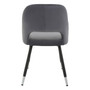 Warren Grey Velvet Dining Chair
