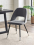 Warren Grey Velvet Dining Chair