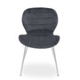 Warton Grey Velvet Dining Chair